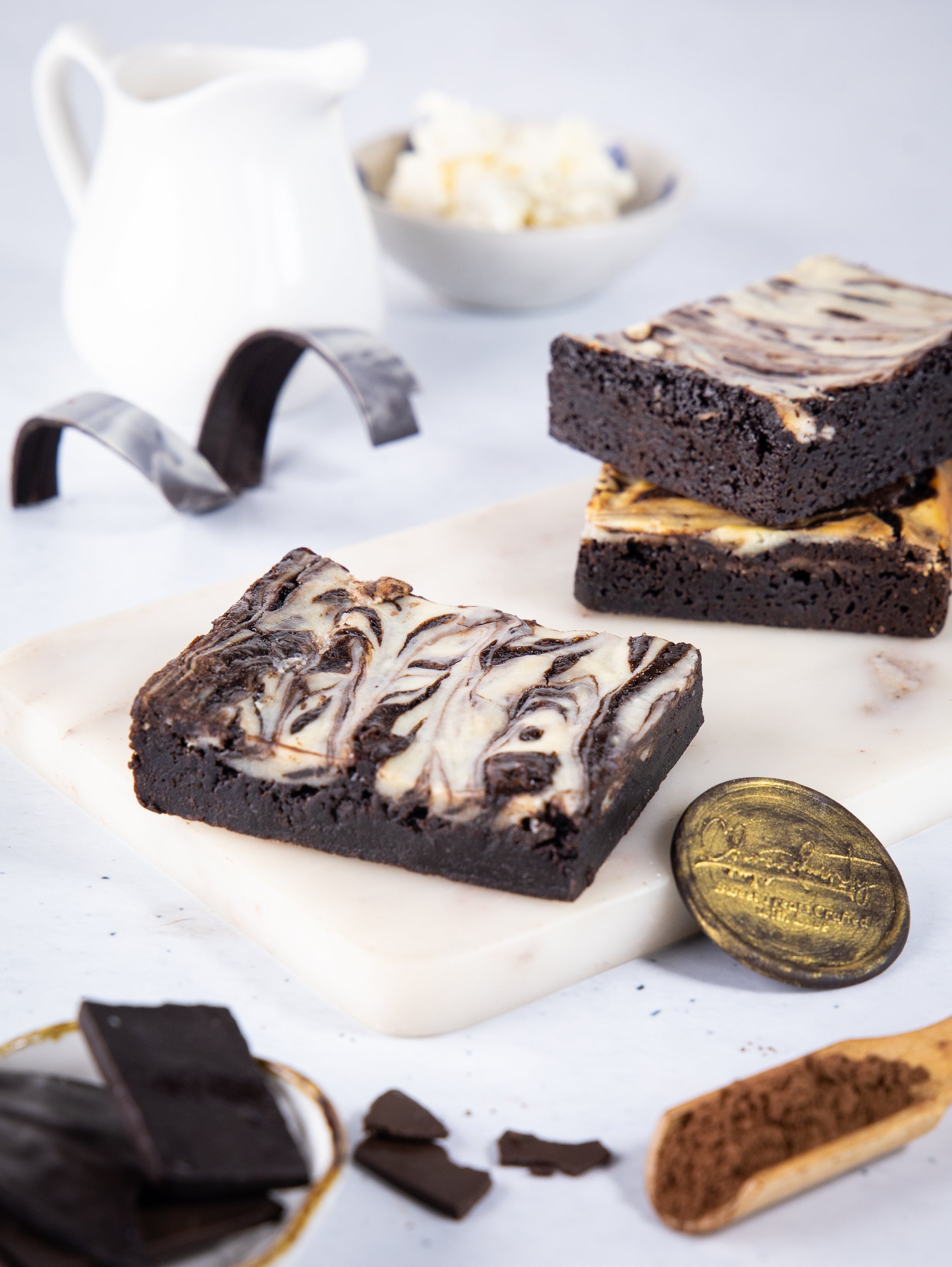 Cheese Cake Marble Brownie