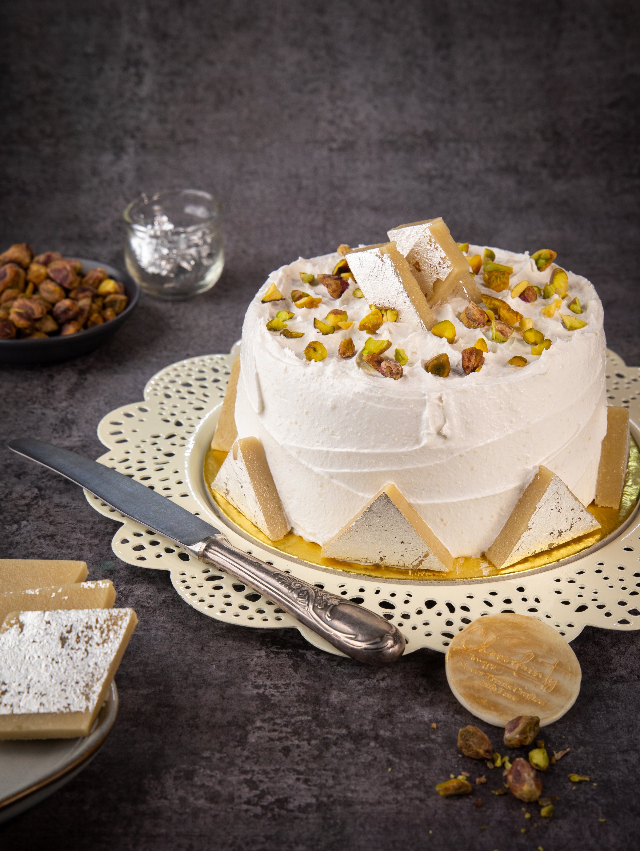 Kaju Katli cake | Easy cake, Desserts, Cake design